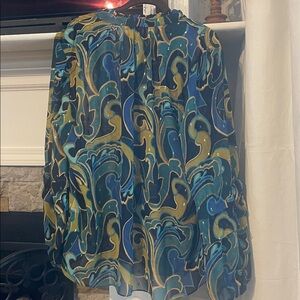 Chico's Multicolor Swirl Blouse